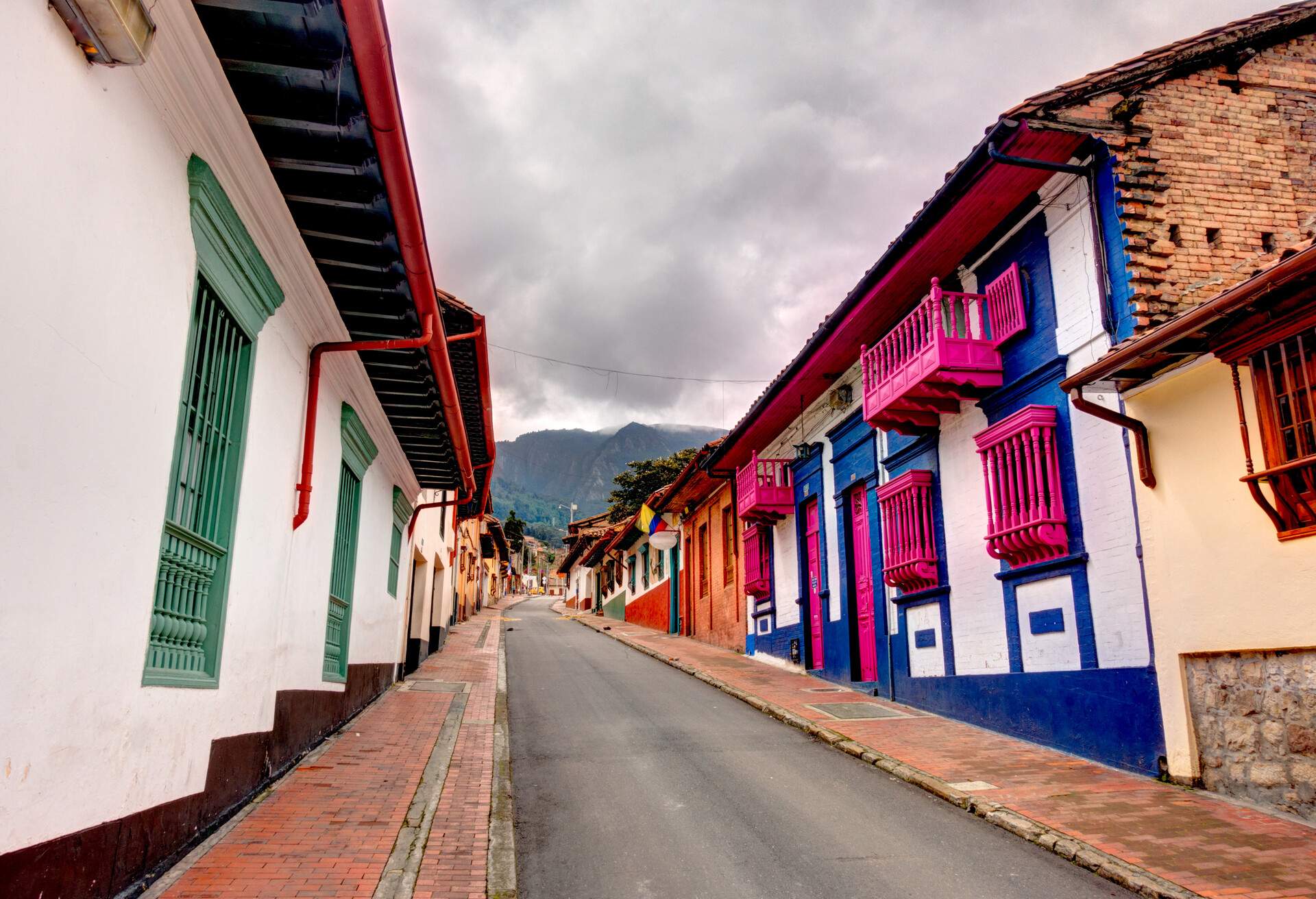 Historical center in Bogota, HDR image