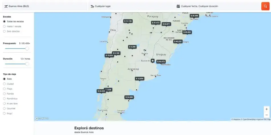 Mapa Explore